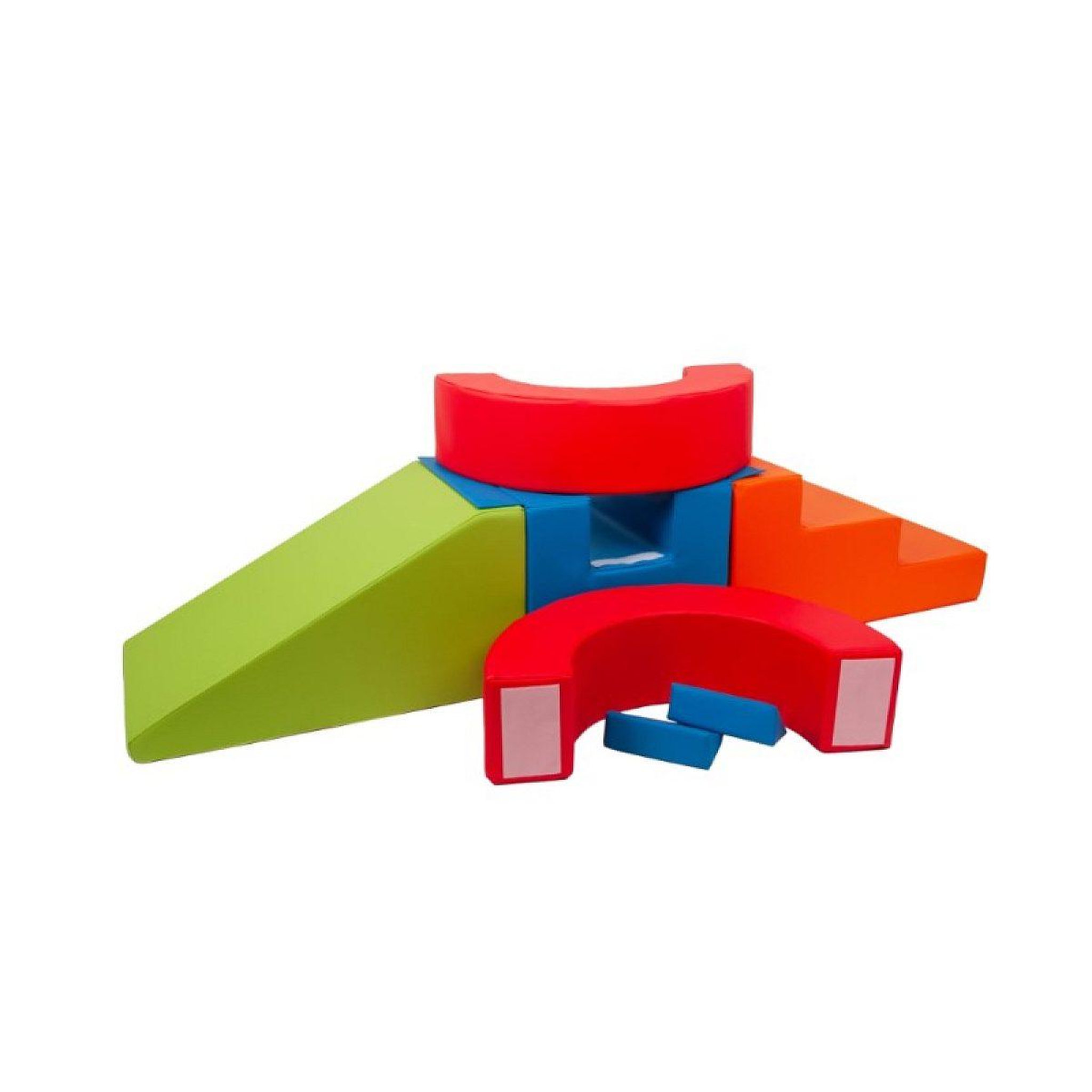 Voir la diapositive 3 : VELINDA Ensemble de 7 blocs cerceau vert rouge bleu marine orange