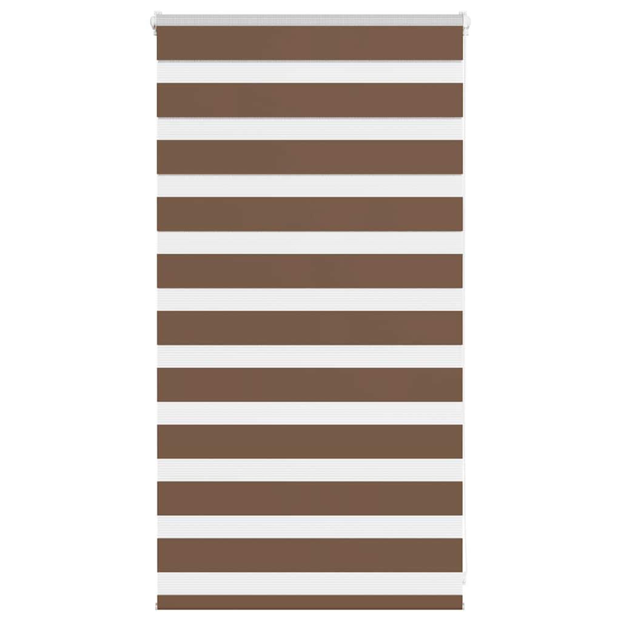 VIDAXL Store zebre marron 70x100 cm largeur du tissu 65,9 cm polyester