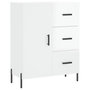 Voir la diapositive 2 : VIDAXL Buffet Blanc brillant 69,5x34x90 cm Bois d'ingenierie