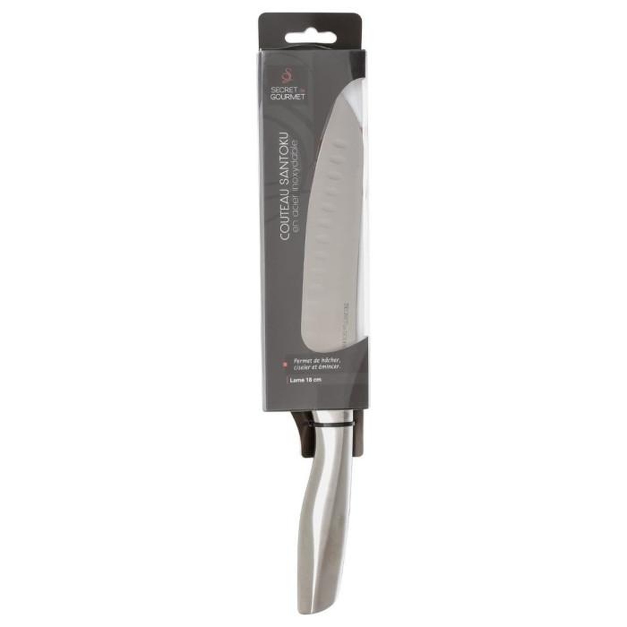 Voir la diapositive 5 : FIVE Couteau santoku  inox forgé  31cm gris