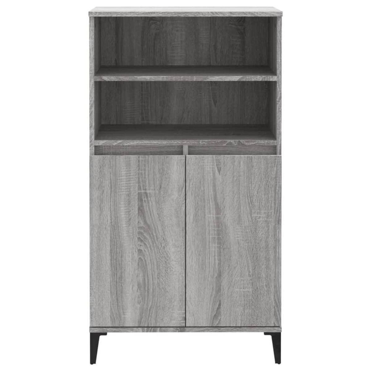 VIDAXL Buffet haut Sonoma gris 60x36x110 cm Bois d'ingenierie