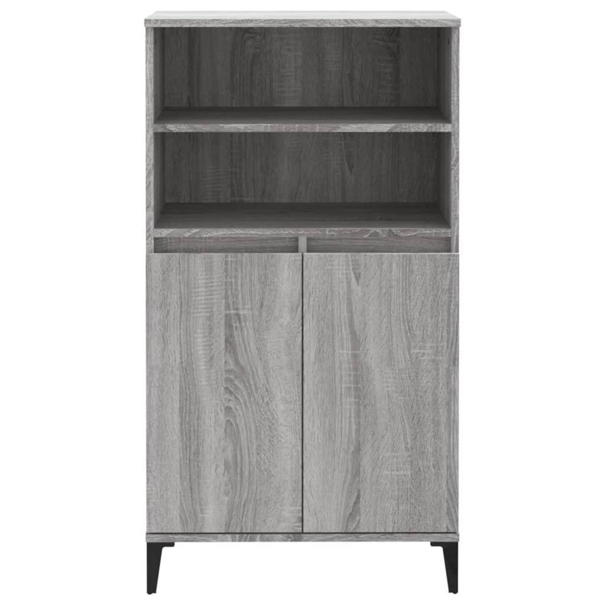 VIDAXL Buffet haut Sonoma gris 60x36x110 cm Bois d'ingenierie