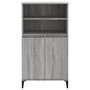 Voir la diapositive 3 : VIDAXL Buffet haut Sonoma gris 60x36x110 cm Bois d'ingenierie