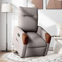 Voir la diapositive 2 : VIDAXL Fauteuil inclinable taupe tissu