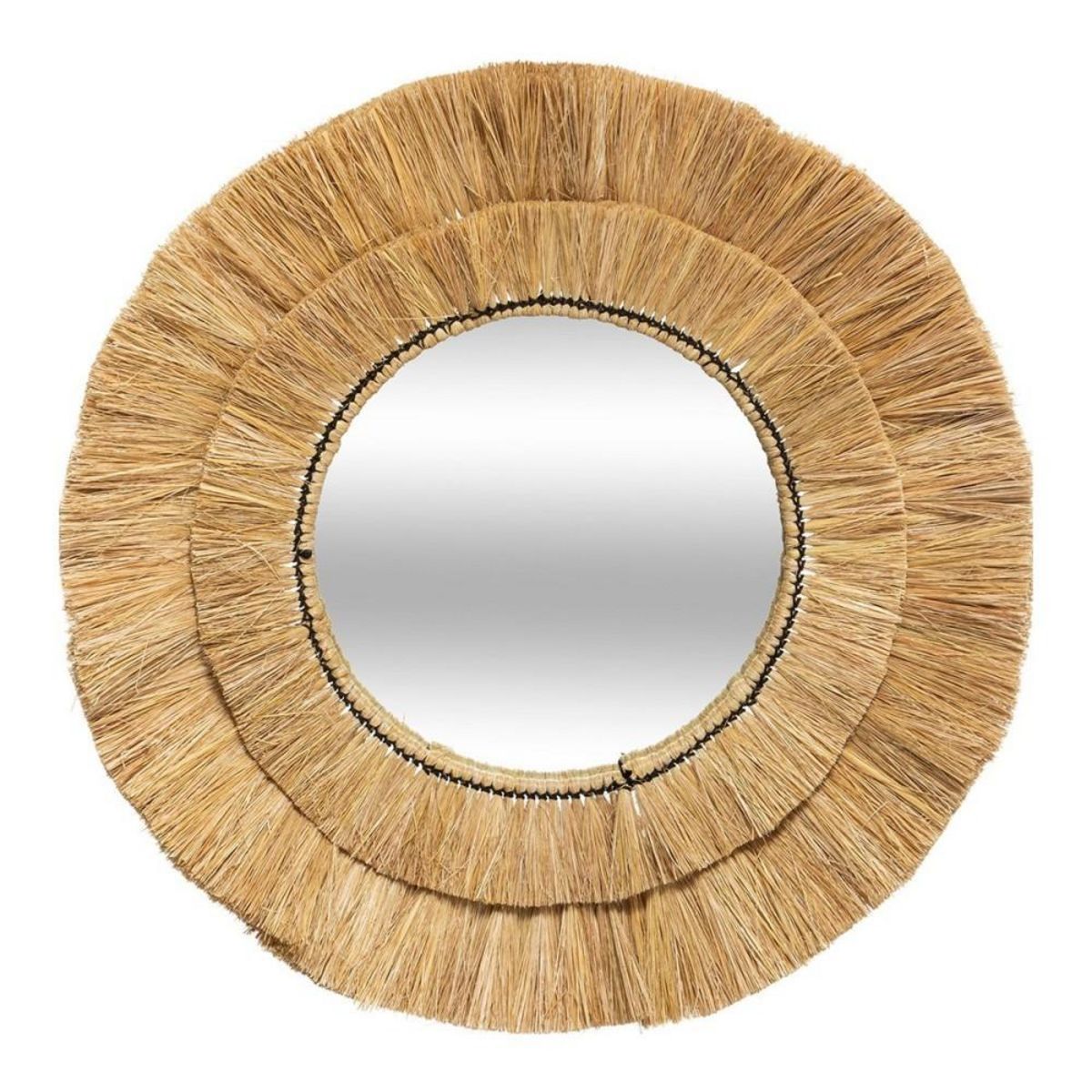 ATMOSPHERA Miroir raphia Safari D57