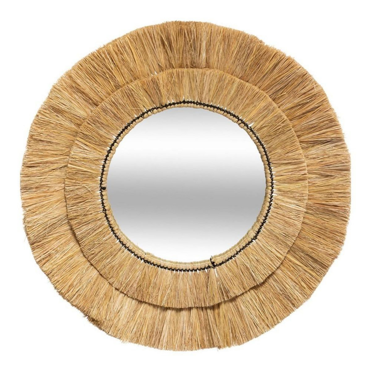 ATMOSPHERA Miroir raphia Safari D57