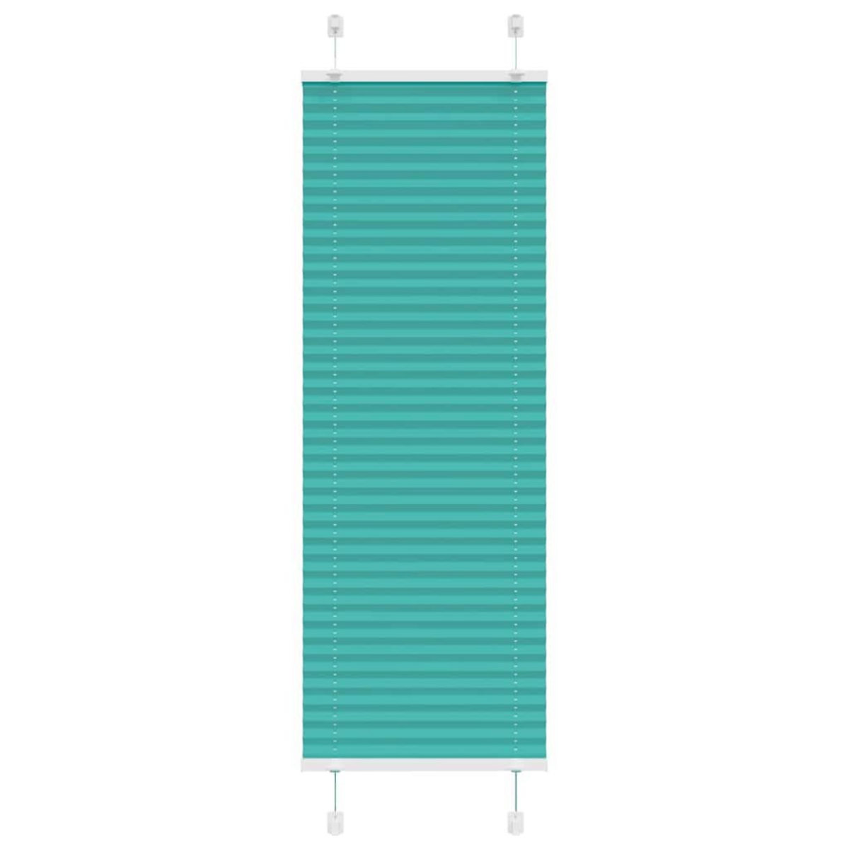 VIDAXL Store plisse vert petrole 50x150 cm largeur du tissu 49,4 cm