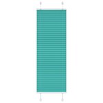 VIDAXL Store plisse vert petrole 50x150 cm largeur du tissu 49,4 cm