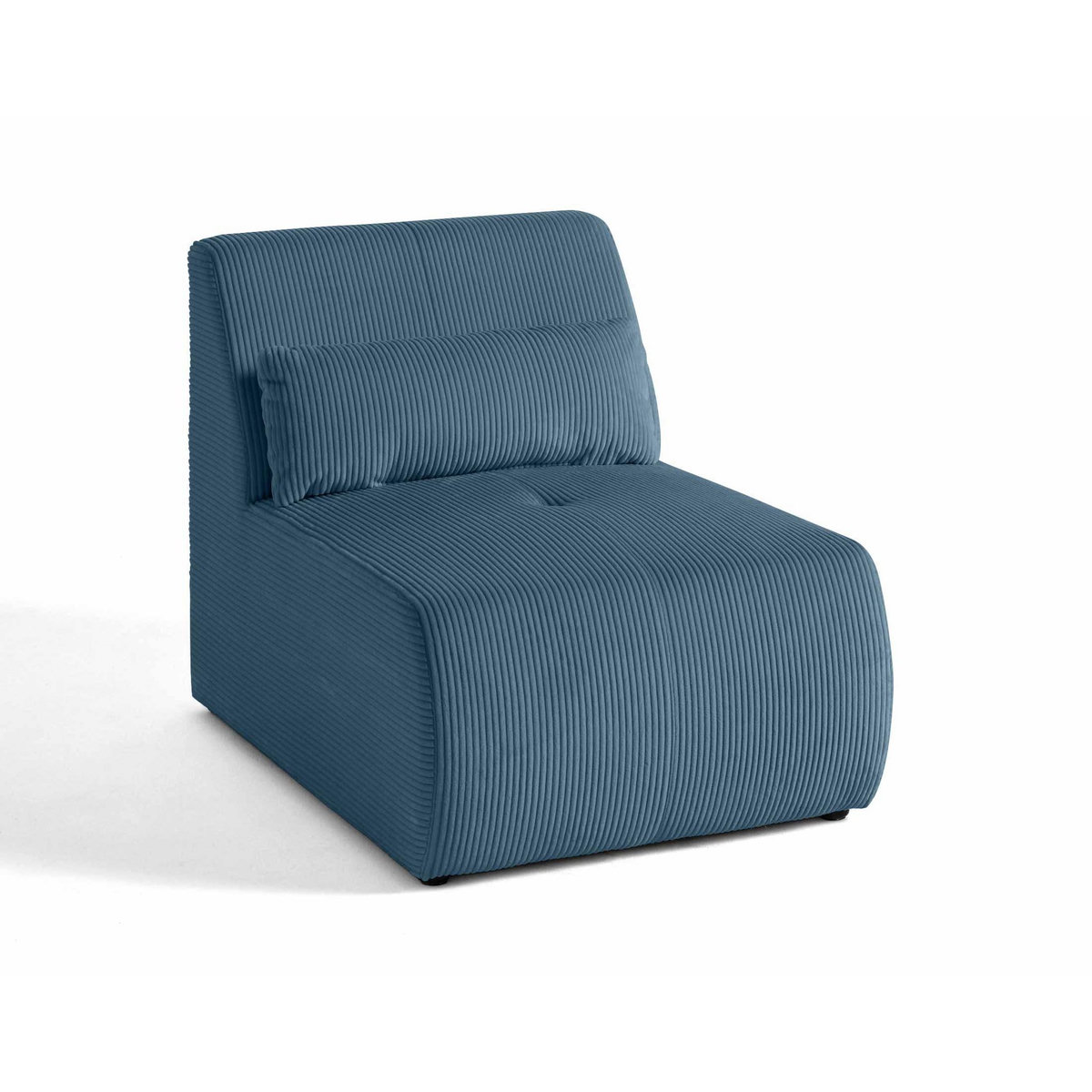 LISA DESIGN Onyx - fauteuil sans accoudoirs - en velours côtelé