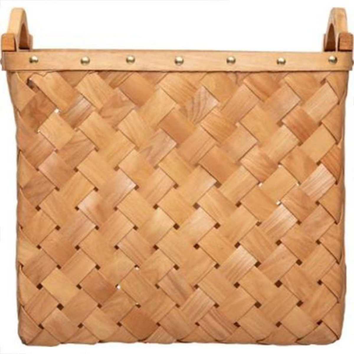 ATMOSPHERA Lot de 3 Paniers de Rangement  Bois  37cm Caramel