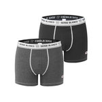 SERGE BLANCO Lot de 2 Boxers homme avec surpiqûres Class. Coloris disponibles : Gris