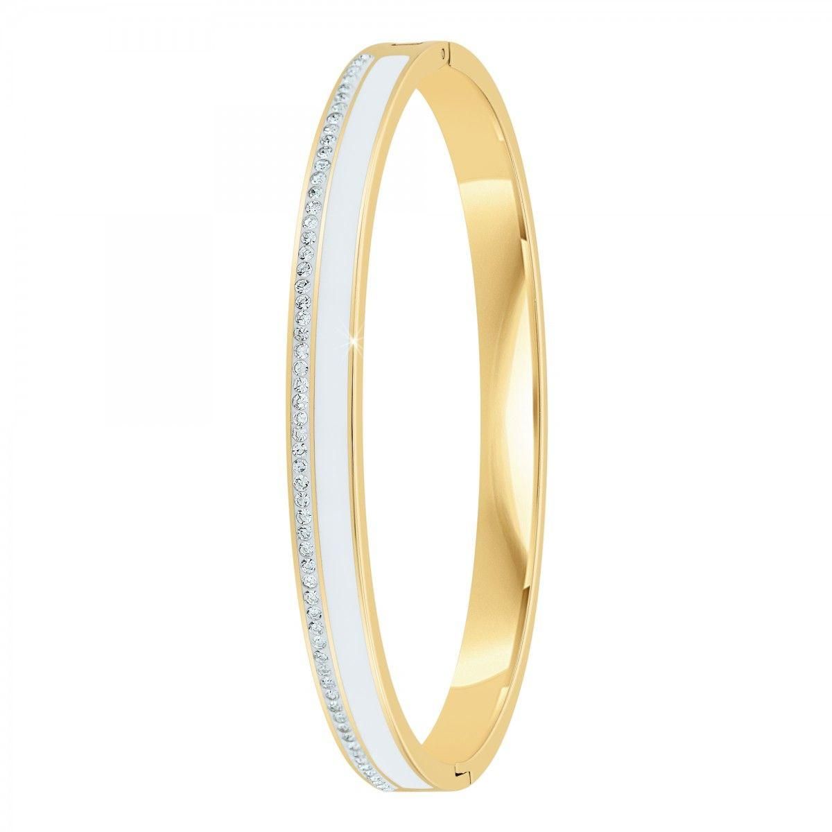 SC BOHEME Bracelet en Résine colorée ayant un aspect proche de l'Email orné de Cristaux scintillants par SC Bohème