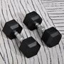 Voir la diapositive 4 : HOMCOM Ensemble d'haltères courtes total 20 Kg - entraînement musculaire & haltérophilie - acier caoutchouc noir