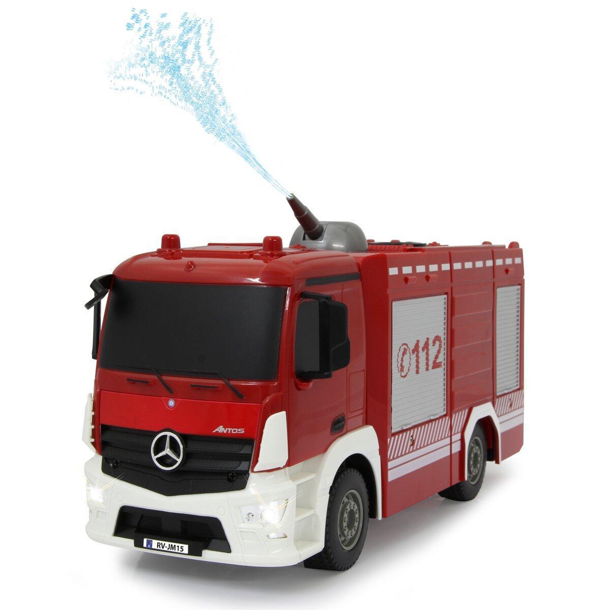 Jamara Camion pompier Mercedes Antos 1:26 fonction spray