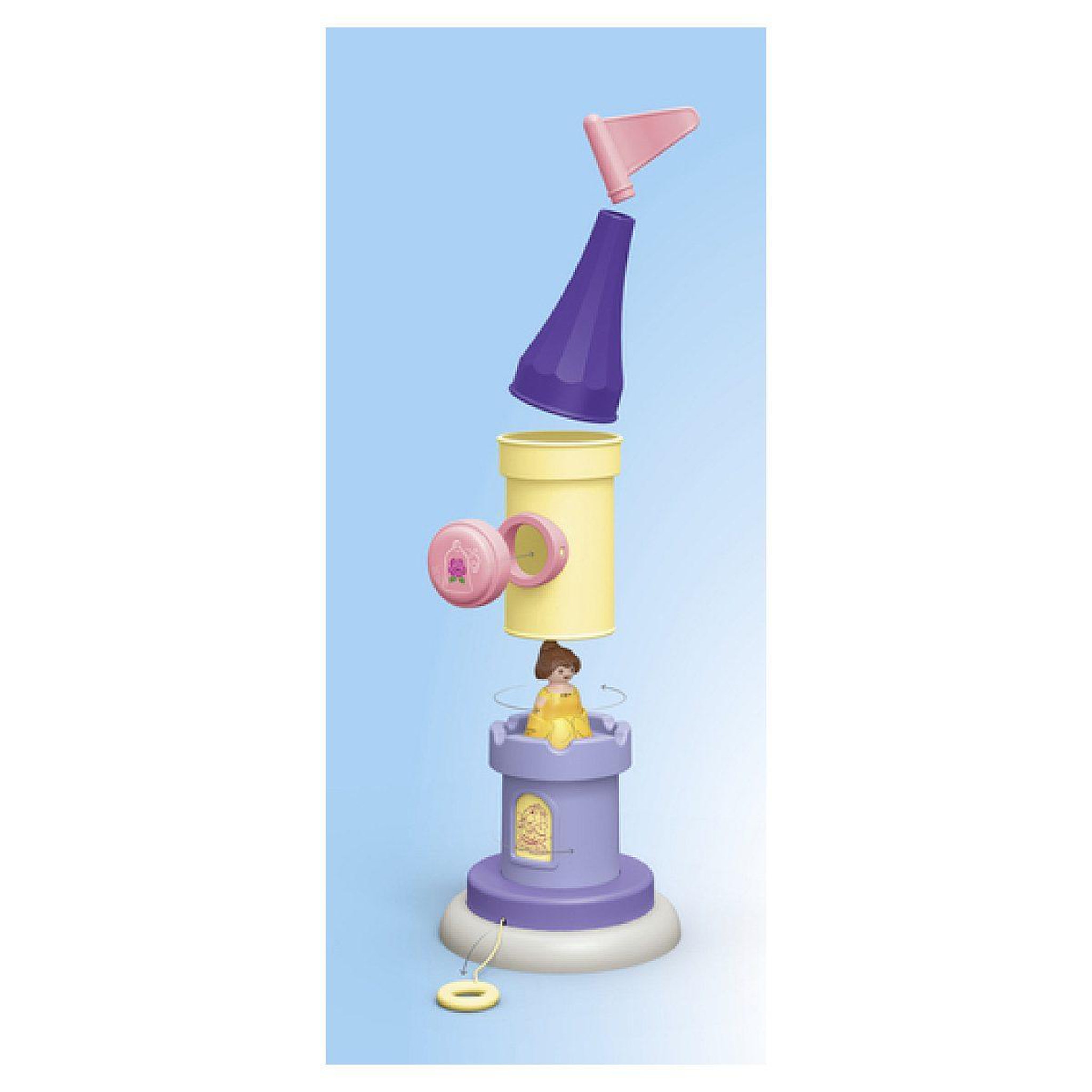 Voir la diapositive 3 : PLAYMOBIL 71458  junior  and  disney: tourelle de belle