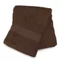 SOLEIL D'OCRE Drap de bain en coton 500 gr/m2 100X140 cm LAGUNE brun, par Soleil d'ocre