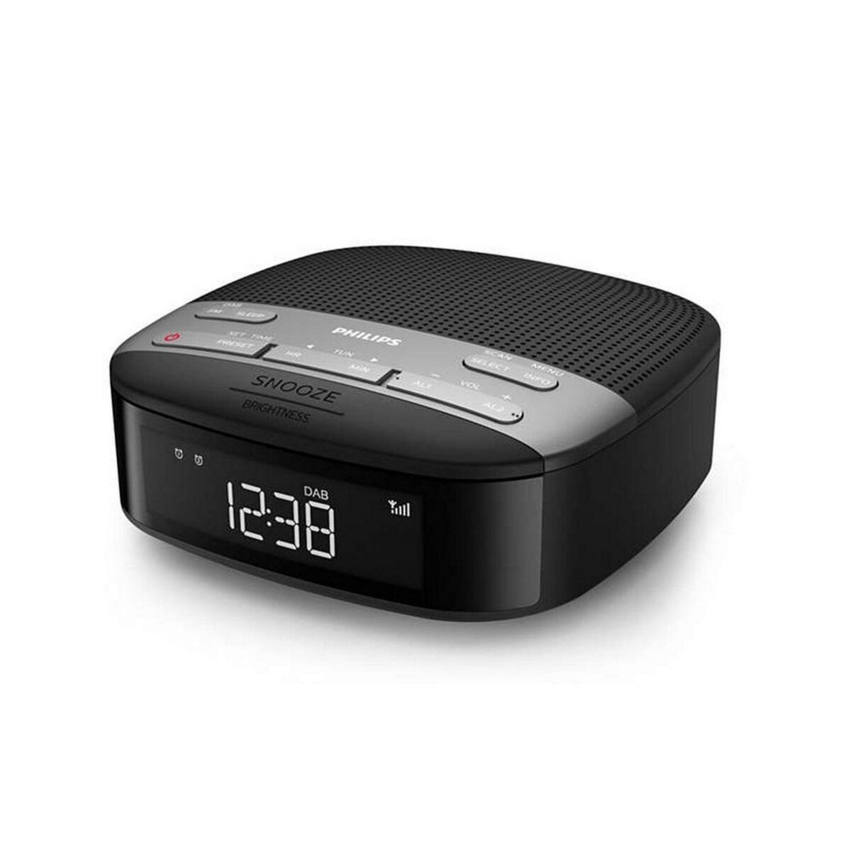 Philips Radio-réveil double alarme noir - TAR3505