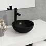 Voir la diapositive 1 : VIDAXL Lavabo Verre trempe 30x12 cm Noir