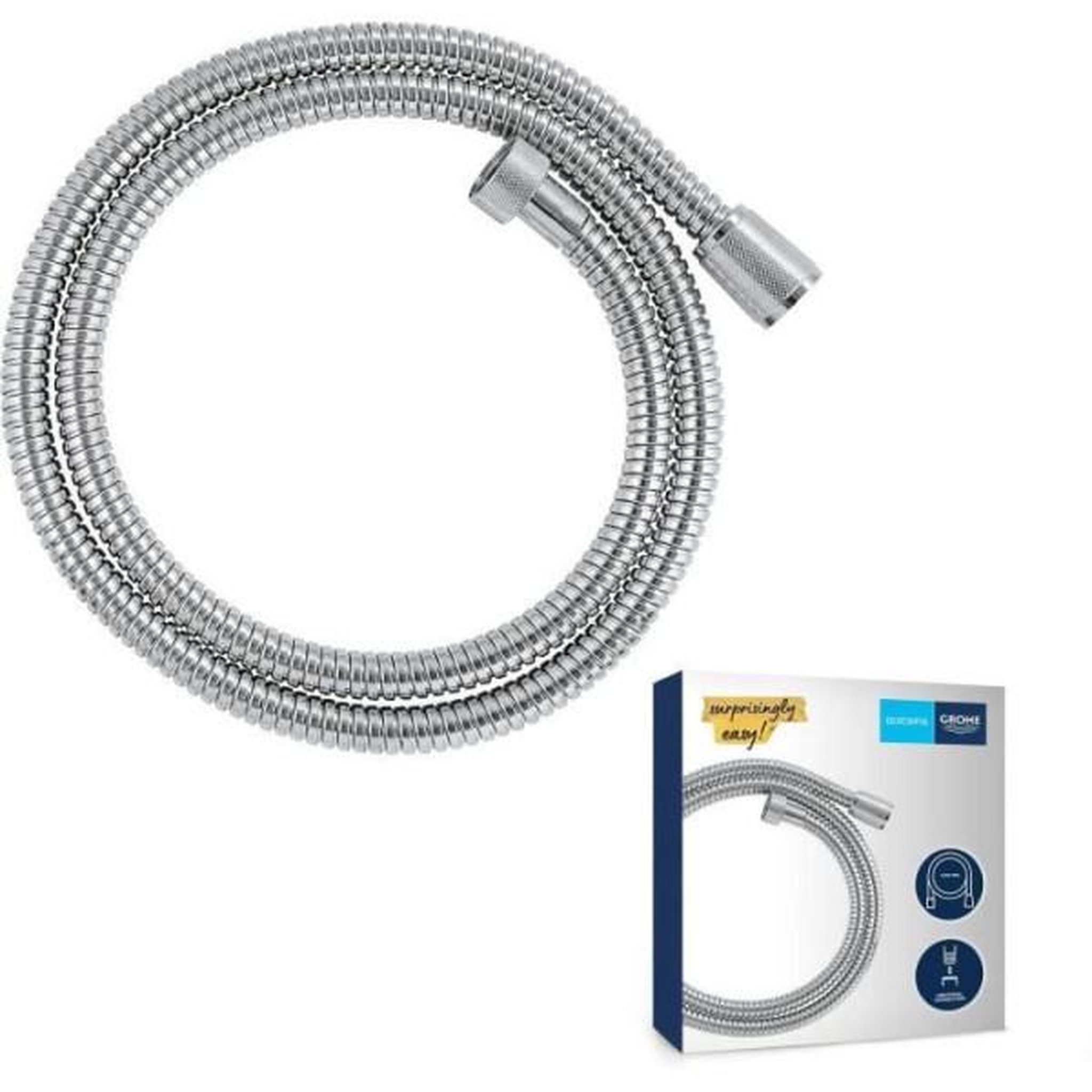Voir la diapositive 3 : Grohe Flexible de douche - GROHE - 22106000 - 1,25 m - VitalioFlex - Métal Long-Life