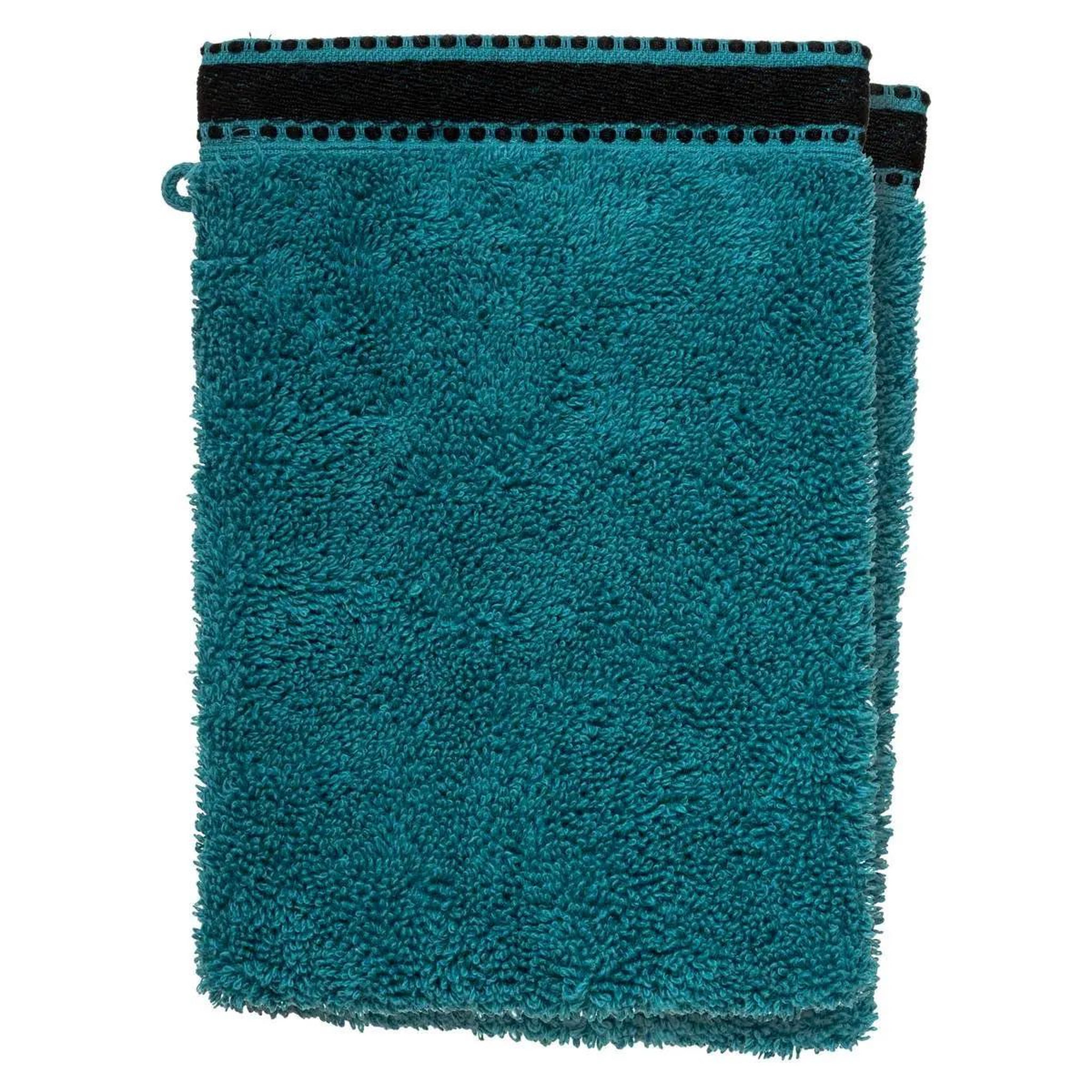 ATMOSPHERA Lot de 2 gants de toilette  joia  15x21cm bleu canard