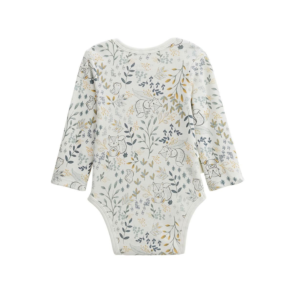 Petit Béguin Lot de 3 bodies bébé manches longues Cacahuète