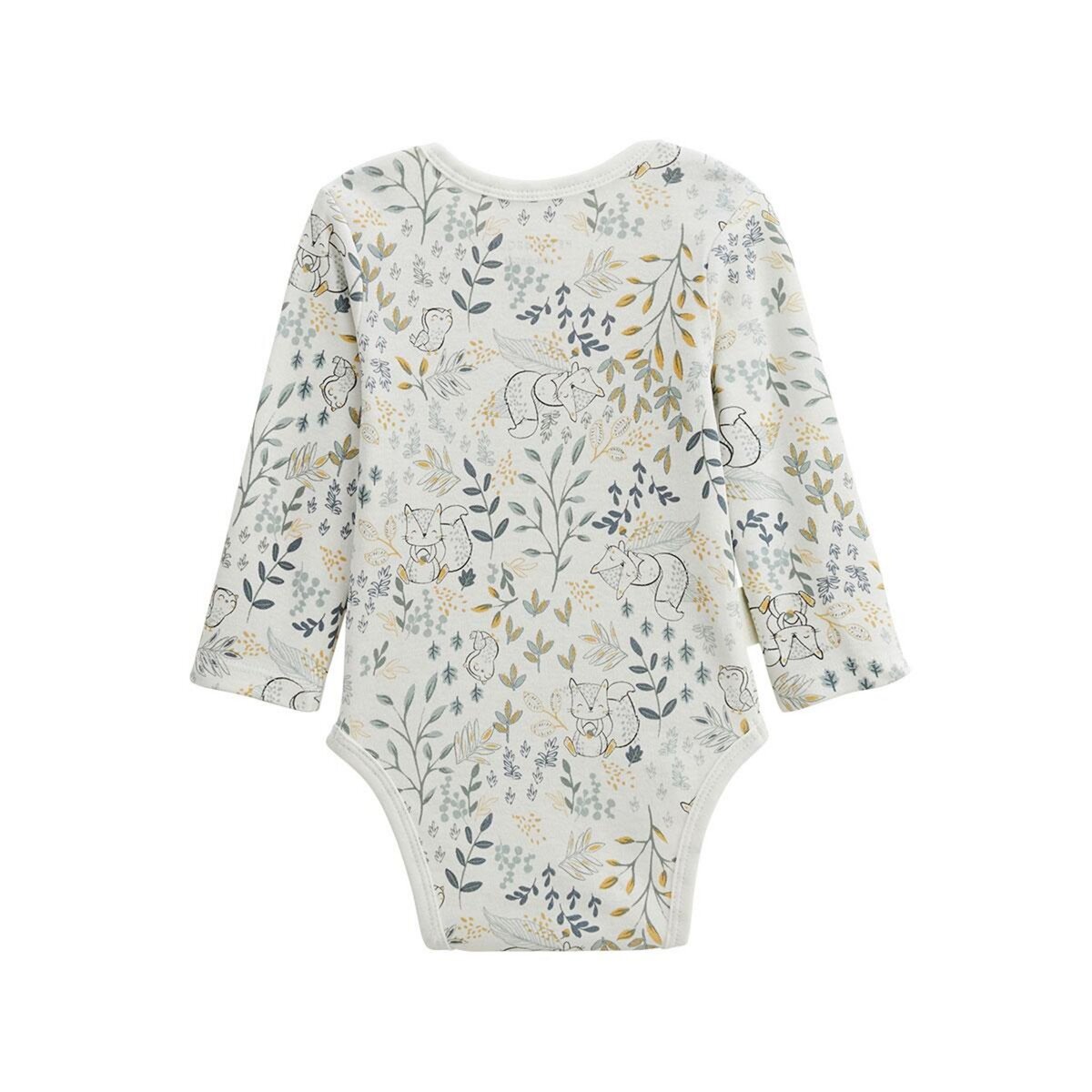 Petit Béguin Lot de 3 bodies bébé manches longues Cacahuète