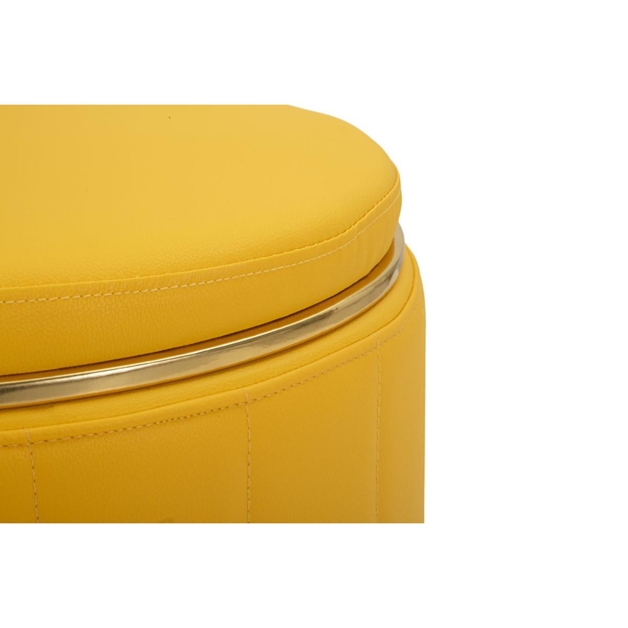 Voir la diapositive 3 : Paris Prix Pouf coffre design  london  46cm moutarde