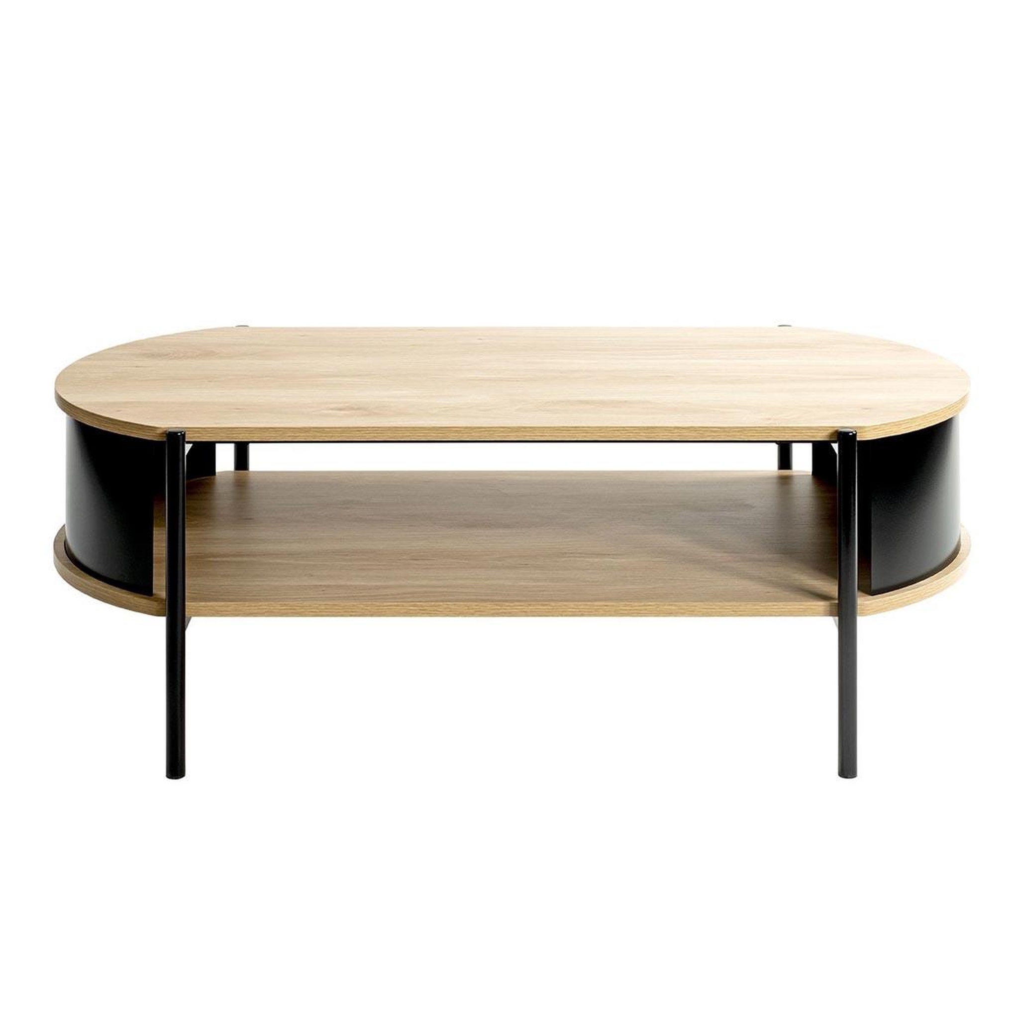 Voir la diapositive 2 : Paris Prix Table basse design  morphee  100cm naturel & noir