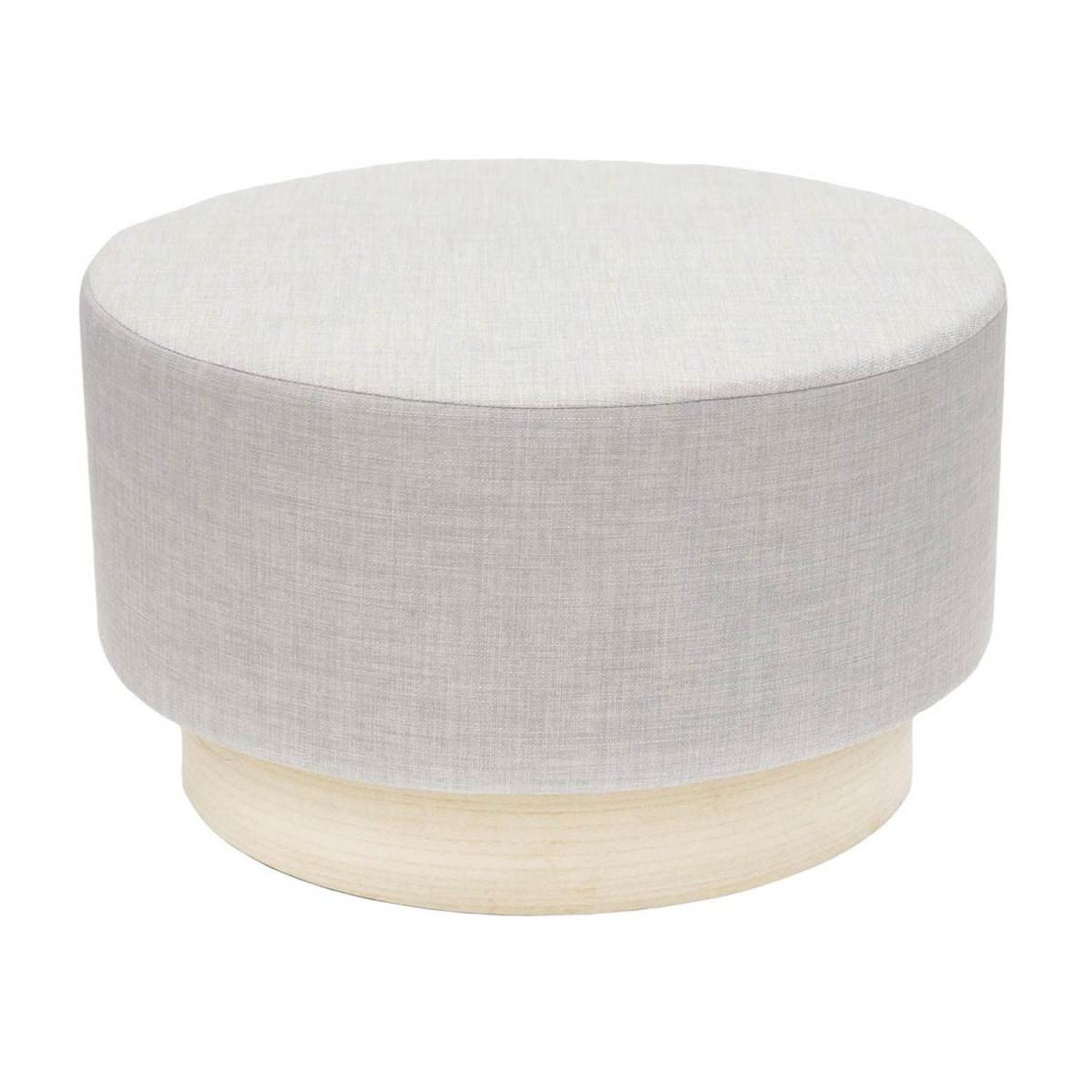 The Home Deco Factory Pouf rond scandinave  jeyo  60cm gris clair