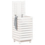 Voir la diapositive 3 : VIDAXL Panier a linge blanc 44x44x76 cm bois massif de pin