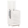 Voir la diapositive 3 : VIDAXL Panier a linge blanc 44x44x76 cm bois massif de pin