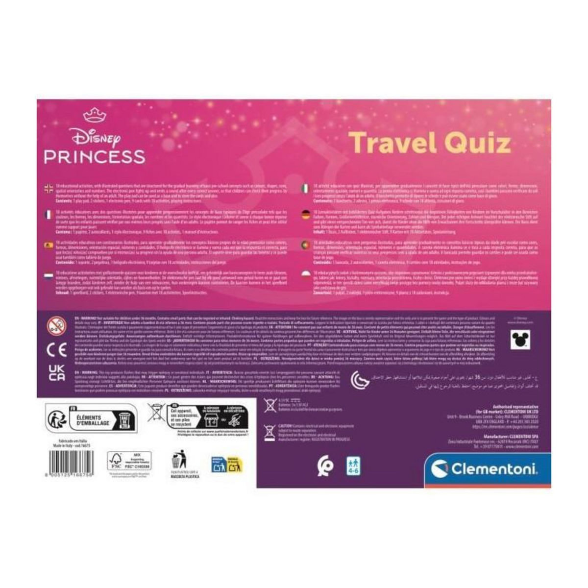 CLEMENTONI Pupitre éducatif Clementoni Rose interactif