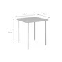 Voir la diapositive 5 : SWEEEK Table de jardin métal 2 places, Amelia 70 x 70cm