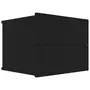VIDAXL Table de chevet Noir 40 x 30 x30 cm Agglomere