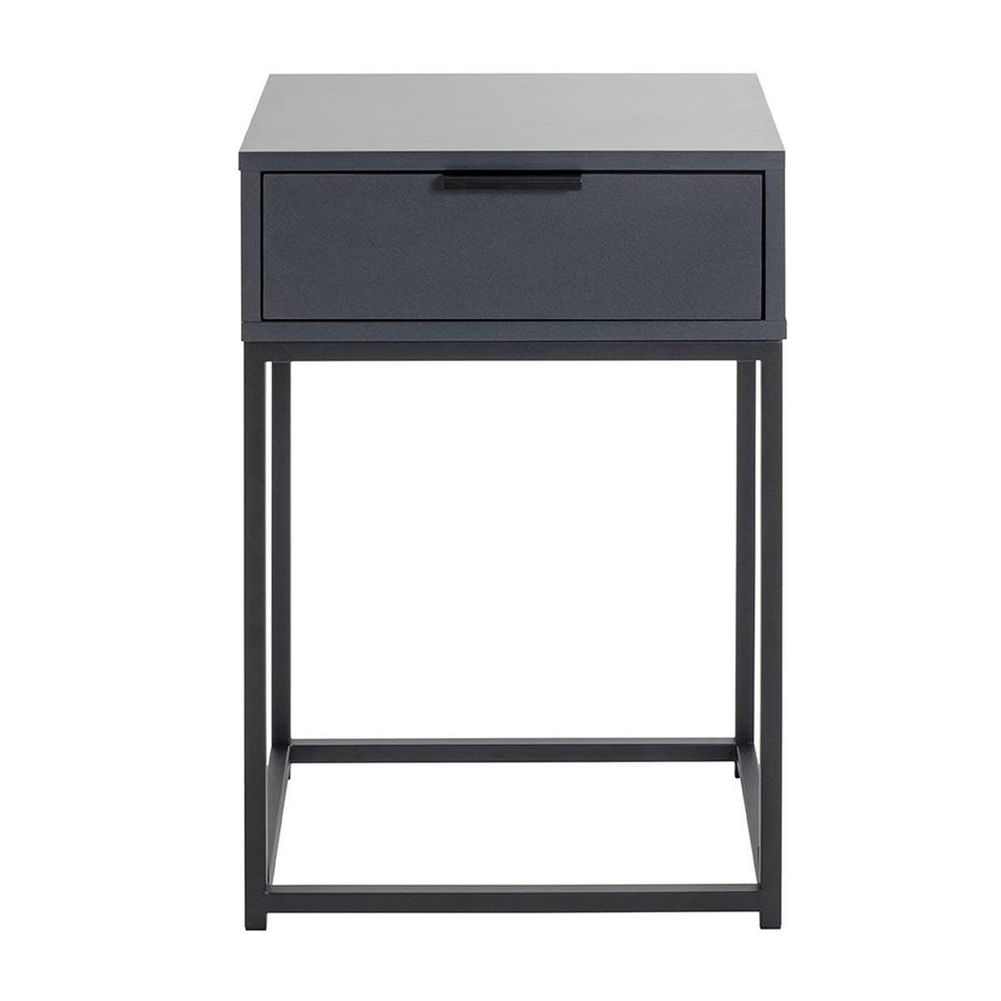 Voir la diapositive 2 : Paris Prix Table de chevet 1 tiroir  maluma  60cm anthracite & noir