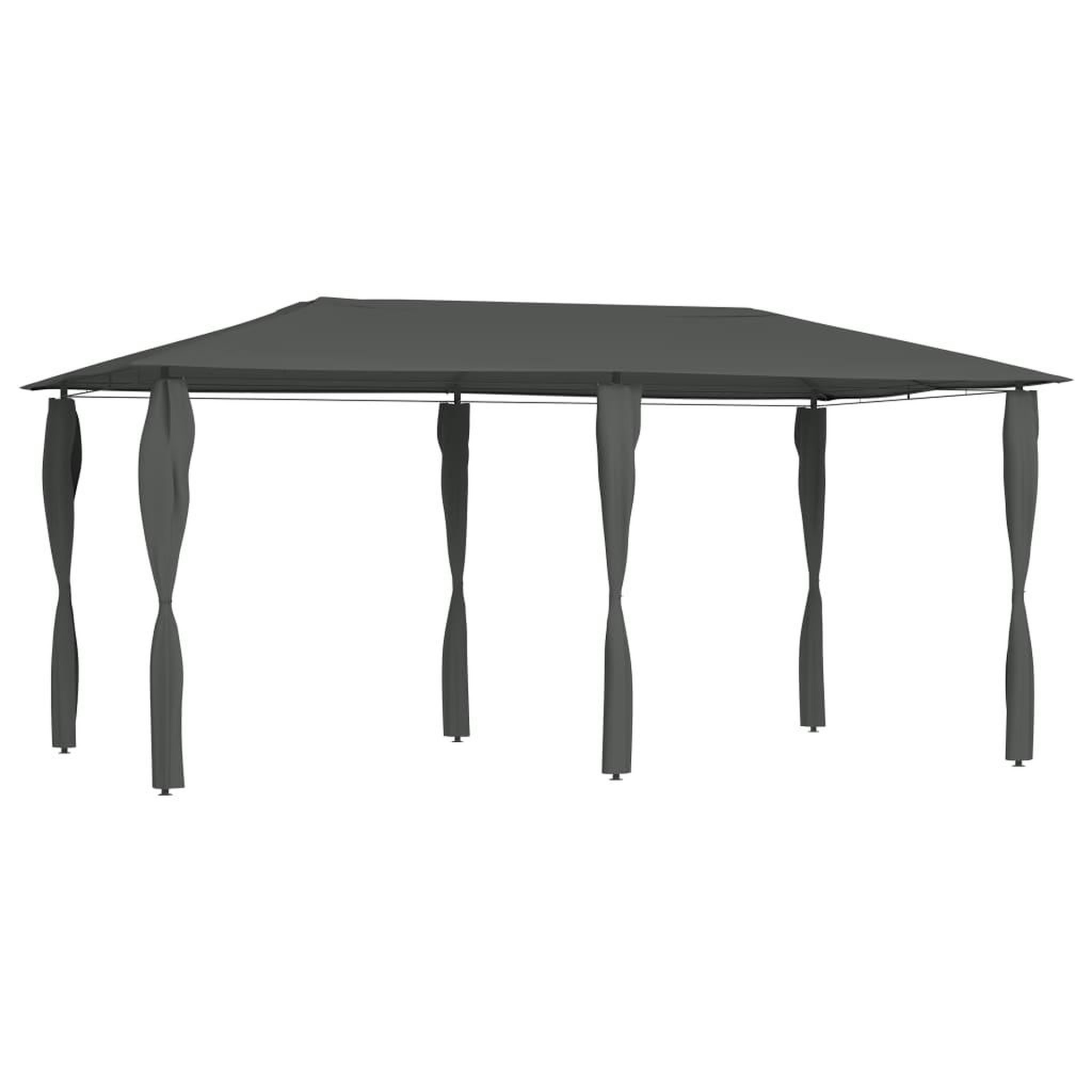 Voir la diapositive 1 : VIDAXL Belvedere avec revetement de poteaux 2,98x5,3x2,59 m 160 g/m^2