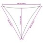 Voir la diapositive 6 : VIDAXL Voile de parasol tissu oxford triangulaire 6x6x6 m terre cuite