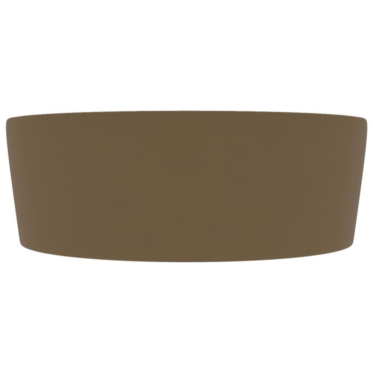 VIDAXL Lavabo de luxe avec trop-plein Creme mat 36x13 cm Ceramique