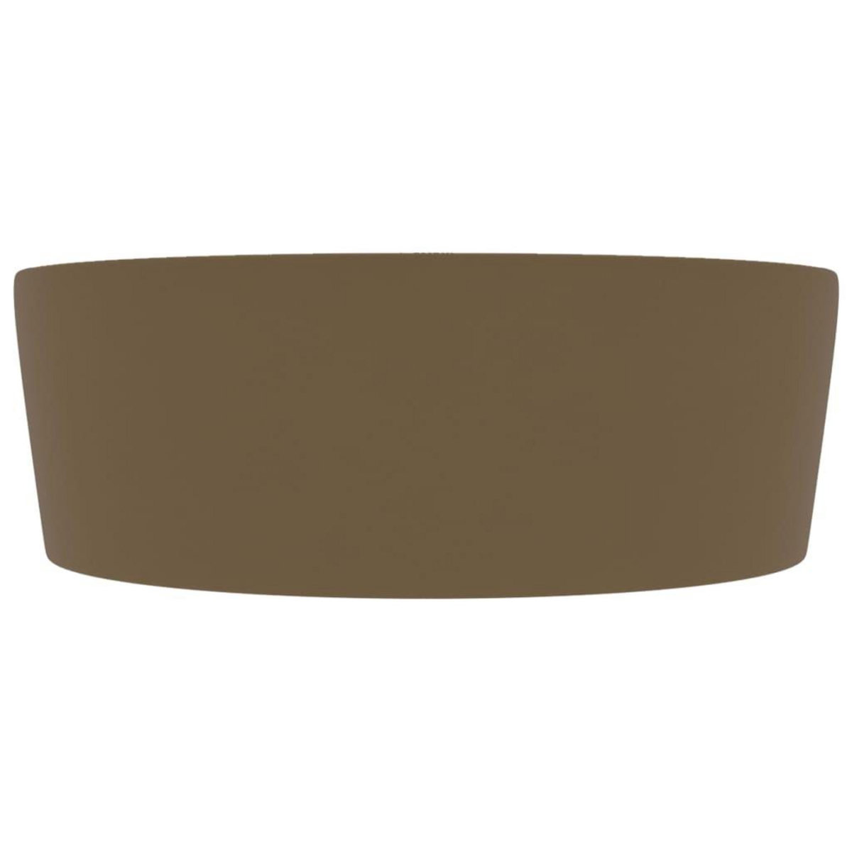 VIDAXL Lavabo de luxe avec trop-plein Creme mat 36x13 cm Ceramique