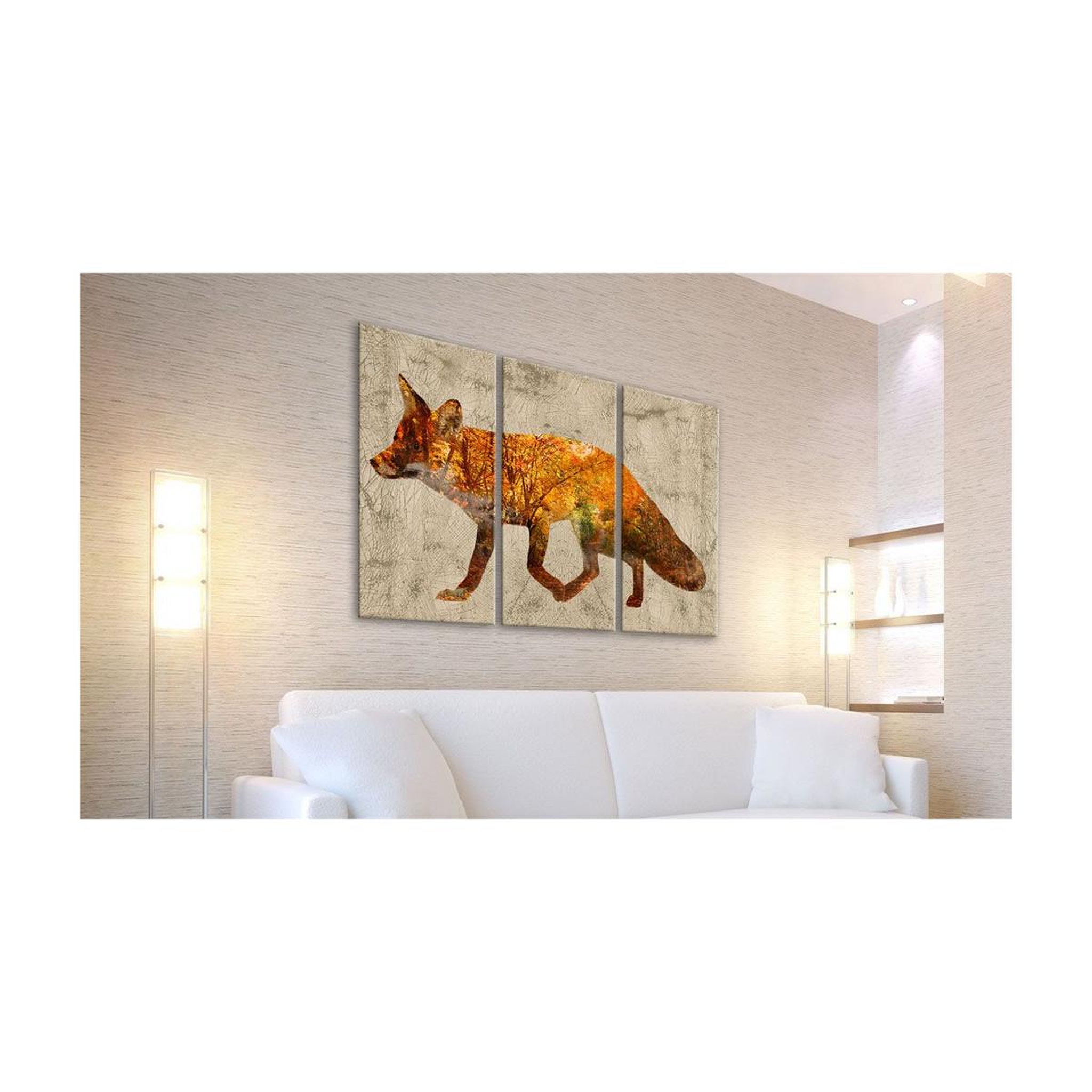 Voir la diapositive 2 : Paris Prix Tableau Imprimé  Fox in the Wood