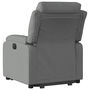 Voir la diapositive 4 : VIDAXL Fauteuil inclinable electrique gris fonce tissu