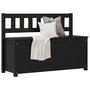 Voir la diapositive 1 : VIDAXL Banc Noir 110x41x76,5 cm Bois de pin massif