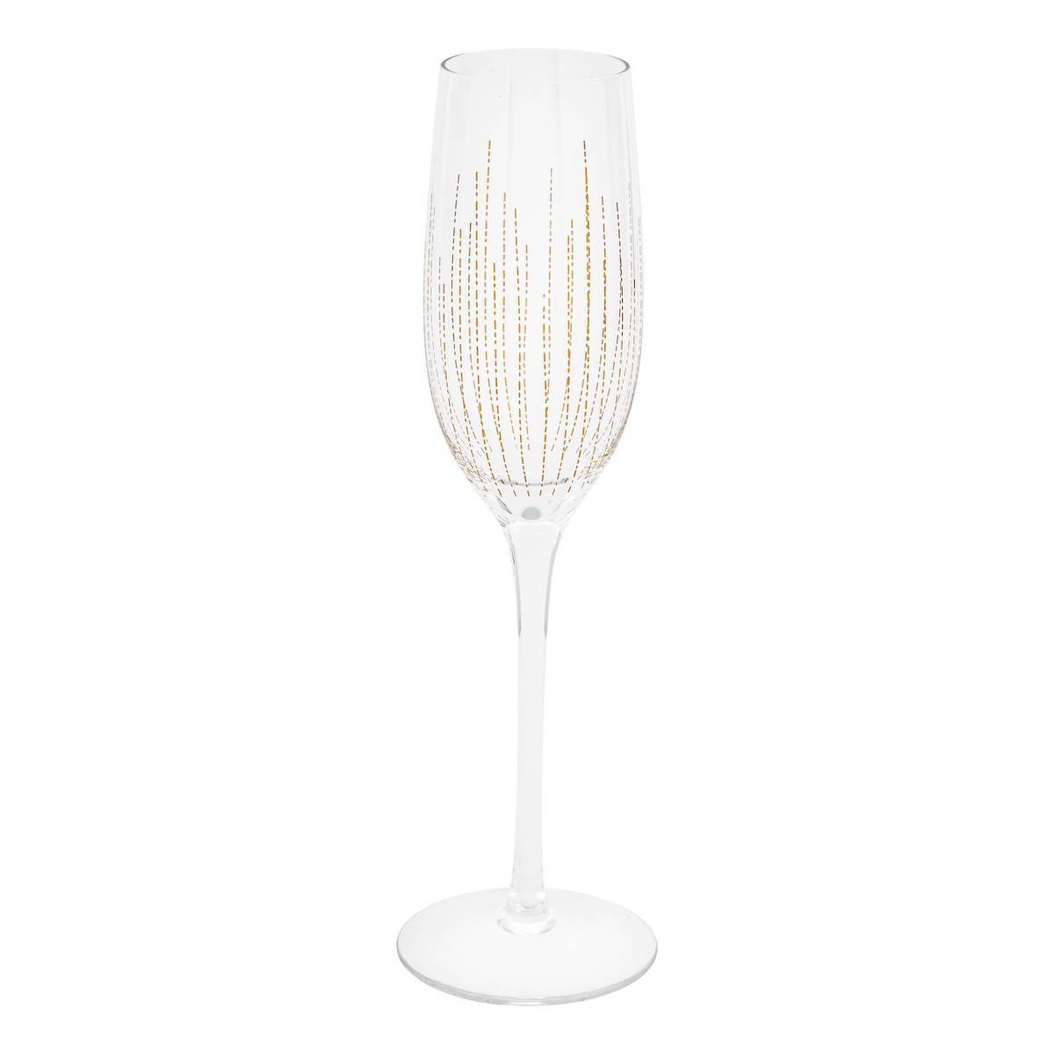 Voir la diapositive 2 : SECRET DE GOURMET Lot de 4 flûtes à champagne  lunis  21cl doré