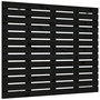 Voir la diapositive 2 : VIDAXL Tete de lit murale Noir 141x3x91,5 cm Bois massif de pin