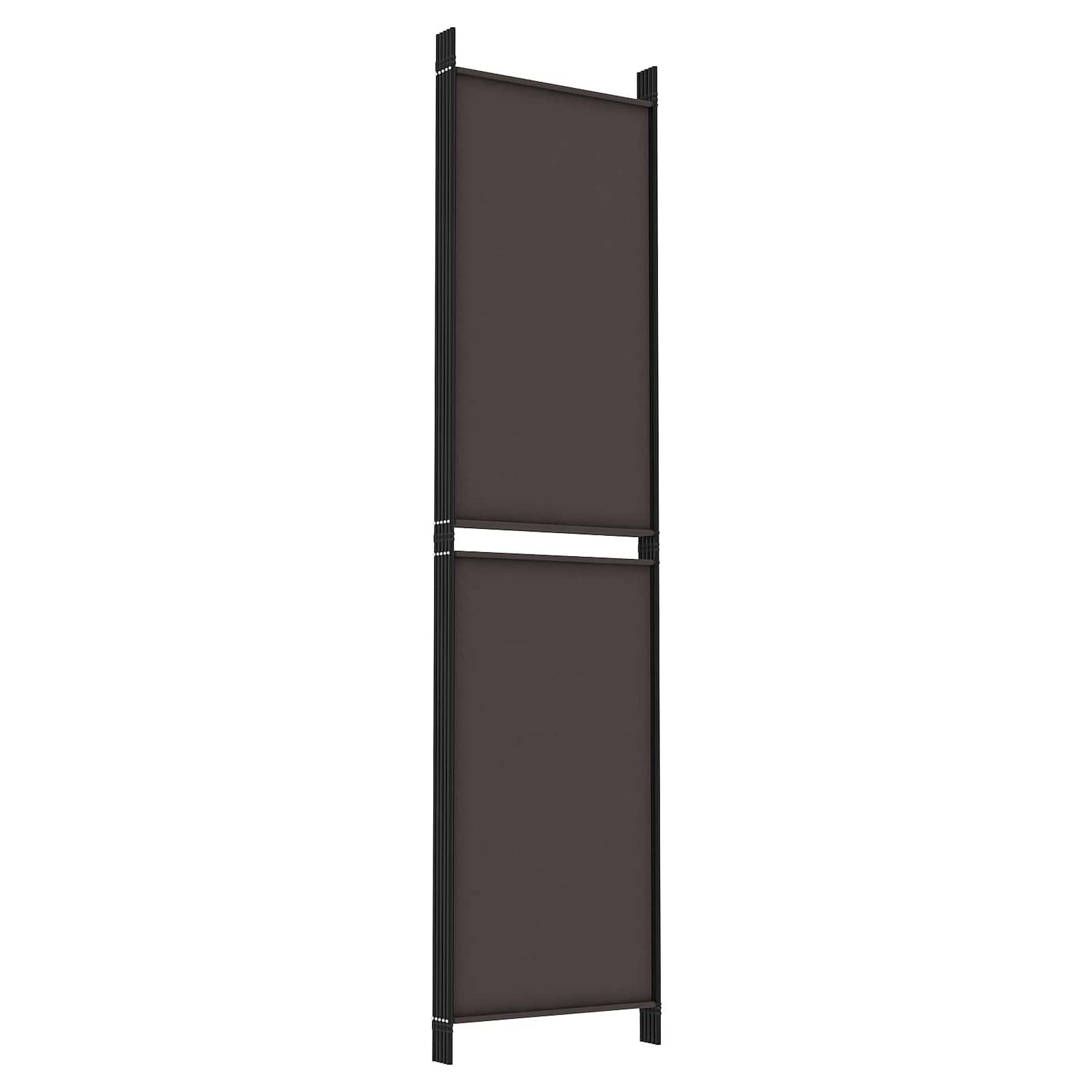 Voir la diapositive 5 : VIDAXL Cloison de separation 6 panneaux marron 300x220 cm tissu