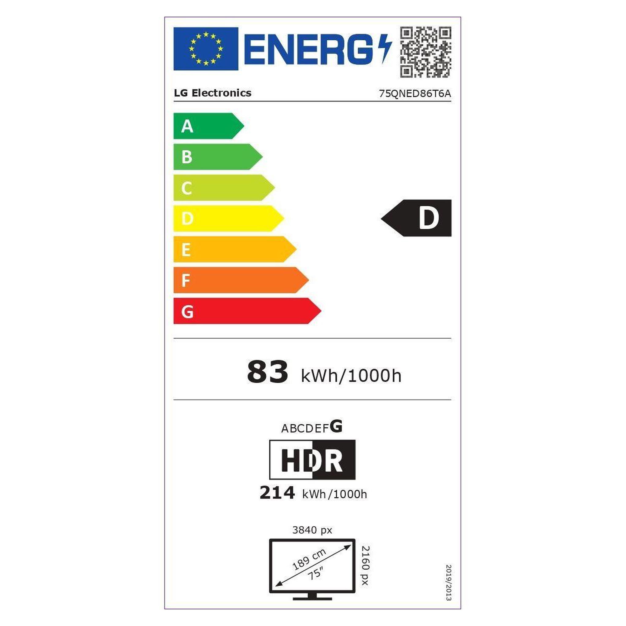 Voir la diapositive 6 : LG TV LED 75QNED86T 2024