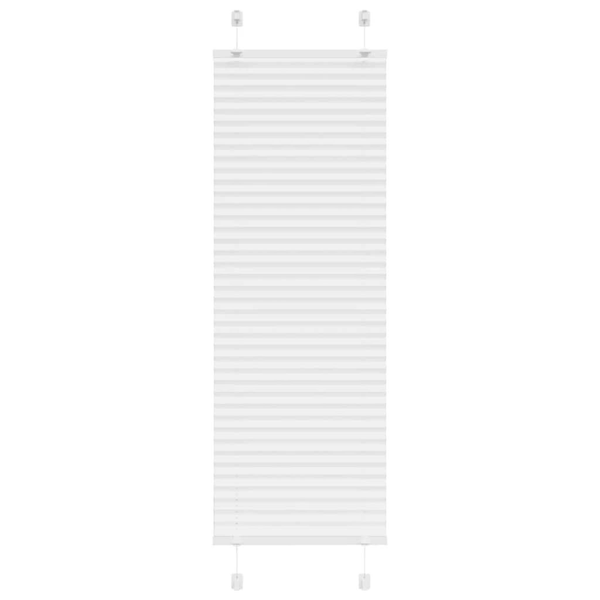 VIDAXL Store plisse blanc 40x100 cm largeur du tissu 39,4 cm polyester