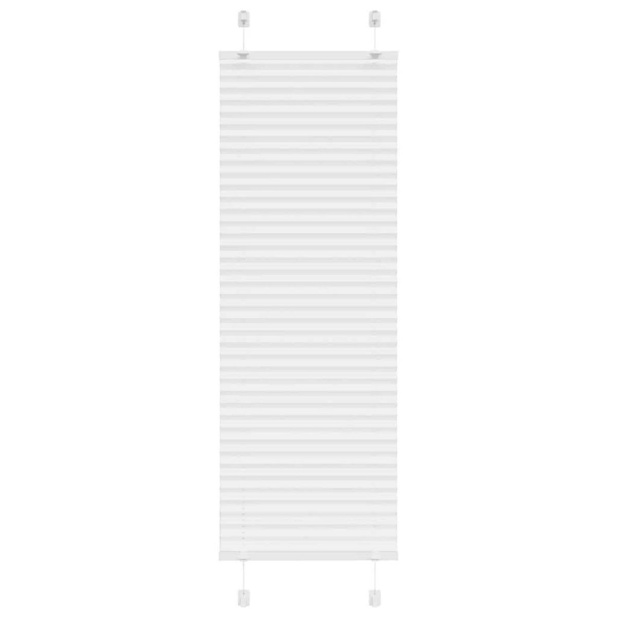 VIDAXL Store plisse blanc 40x100 cm largeur du tissu 39,4 cm polyester