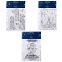  9 Tampons transparents Le Petit Prince Etoiles + Paysage + Fleur