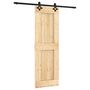 Voir la diapositive 2 : VIDAXL Porte coulissante et kit de quincaillerie 70x210 cm pin massif